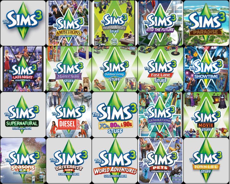 《The Sims 3》最佳擴充包（和最差擴充包）